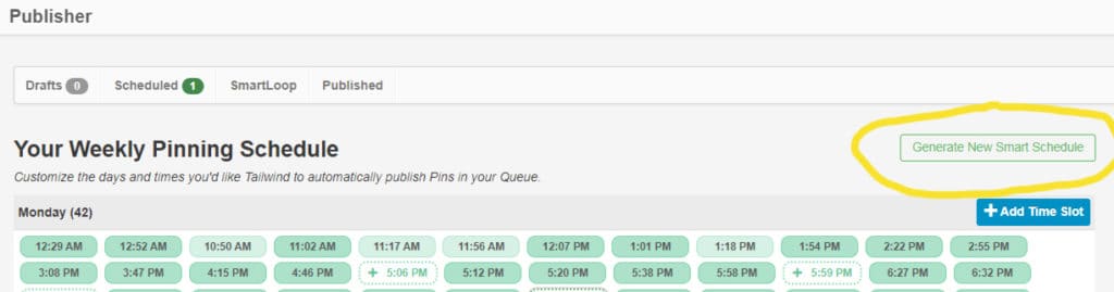 tailwind tutorial - schedule pins
