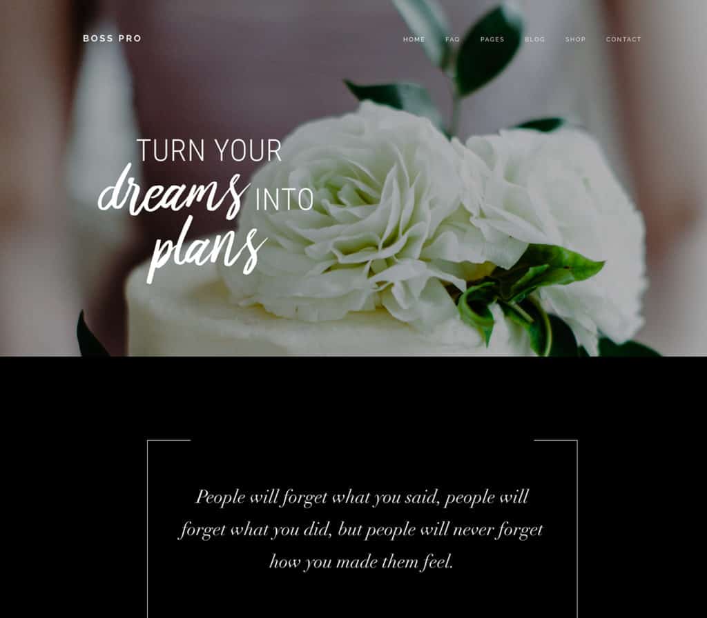 Feminine WordPress Theme - Boss Pro