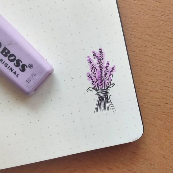 Lavender Flower Drawing