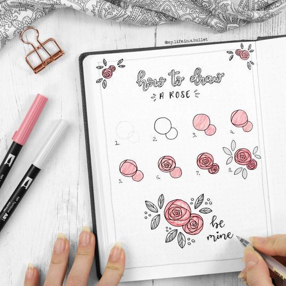How to Draw a Rose Flower