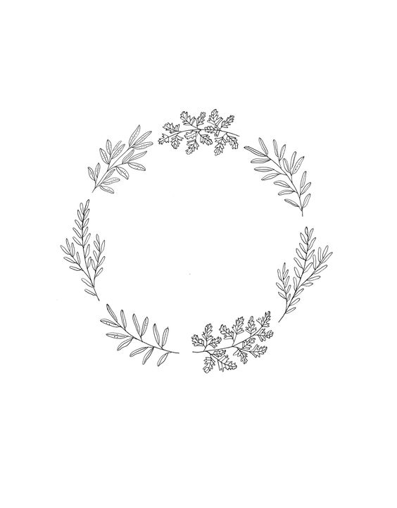 How to Draw Plants - Wreath