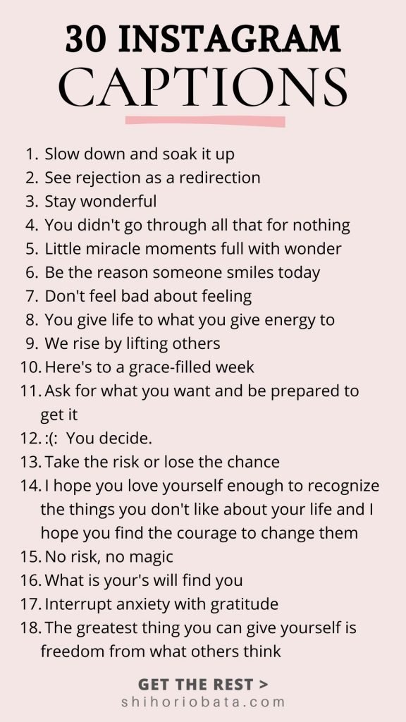 30 Inspirational Quotes For Instagram 30 Inspirational Quotes For Instagram