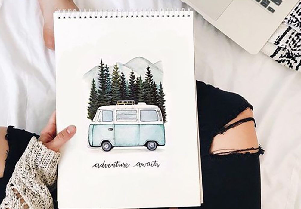 Bullet journal quotes page