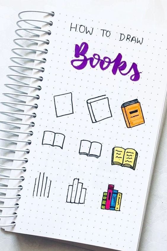 Book Drawing Ideas