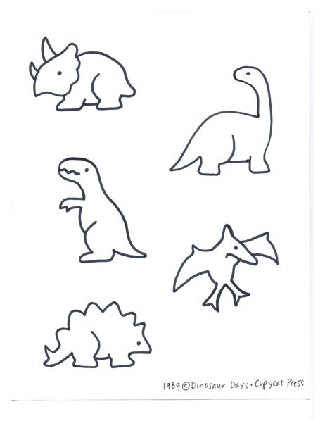 Simple Easy Dinosaur Drawing ideas