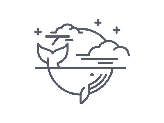 Easy Whale Drawing idea