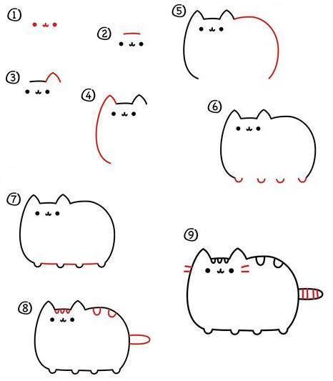 Pusheen Animal Cat Drawing idea