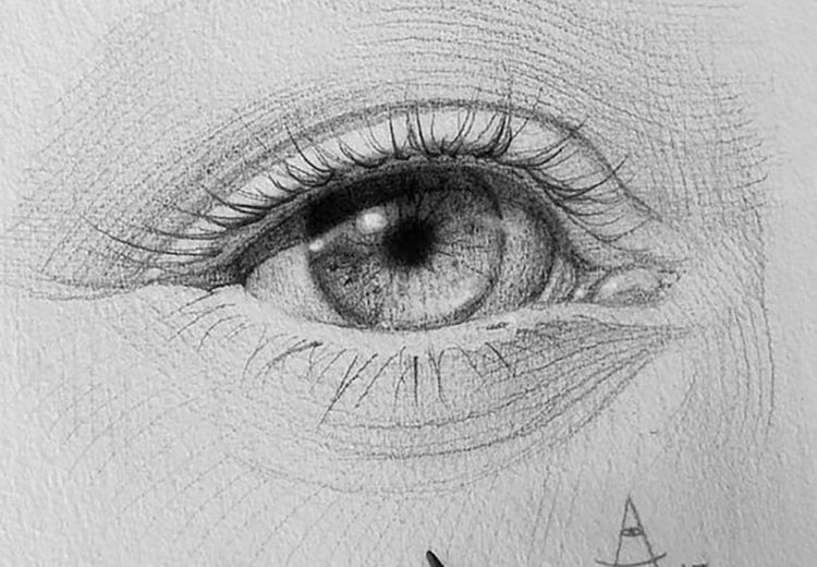 how to draw an eye