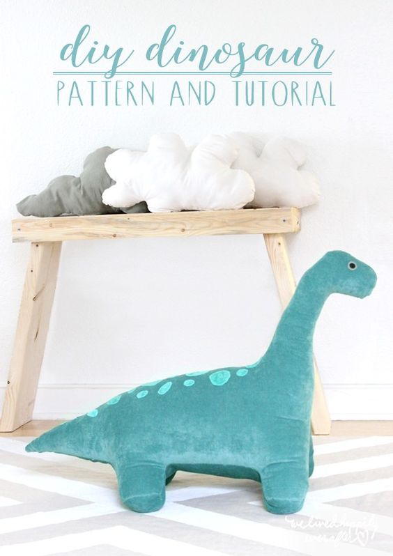 giocattolo di peluche dinosauro fai da te hobby creativi