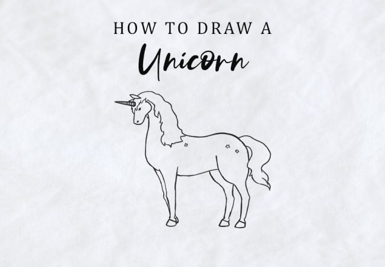 how to draw a unicorn step by step