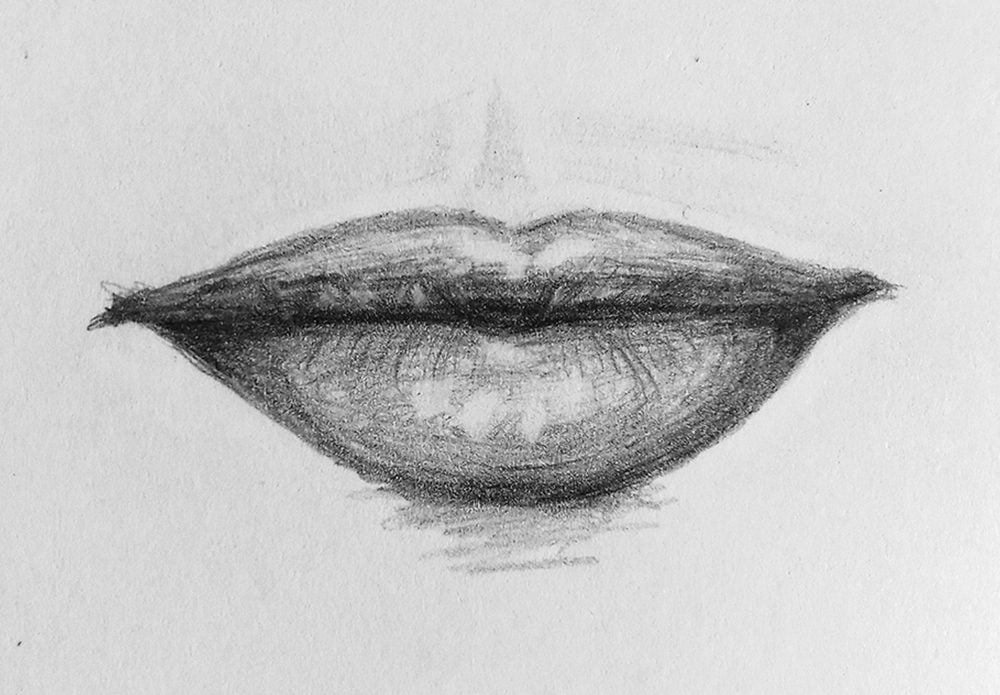 how to draw lips