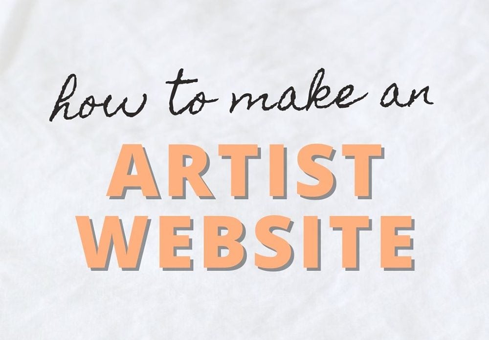 how to make an artist website