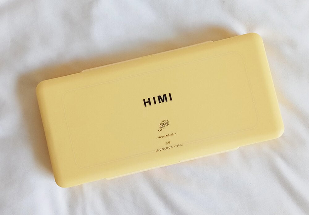 himi gouache set yellow