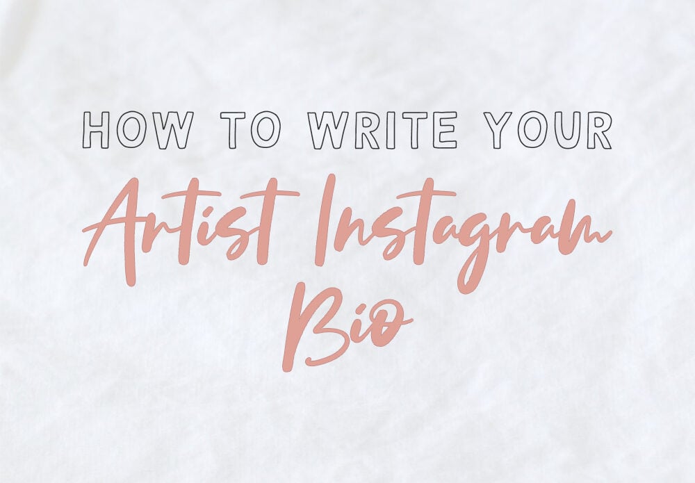 how to make artist instagram bio