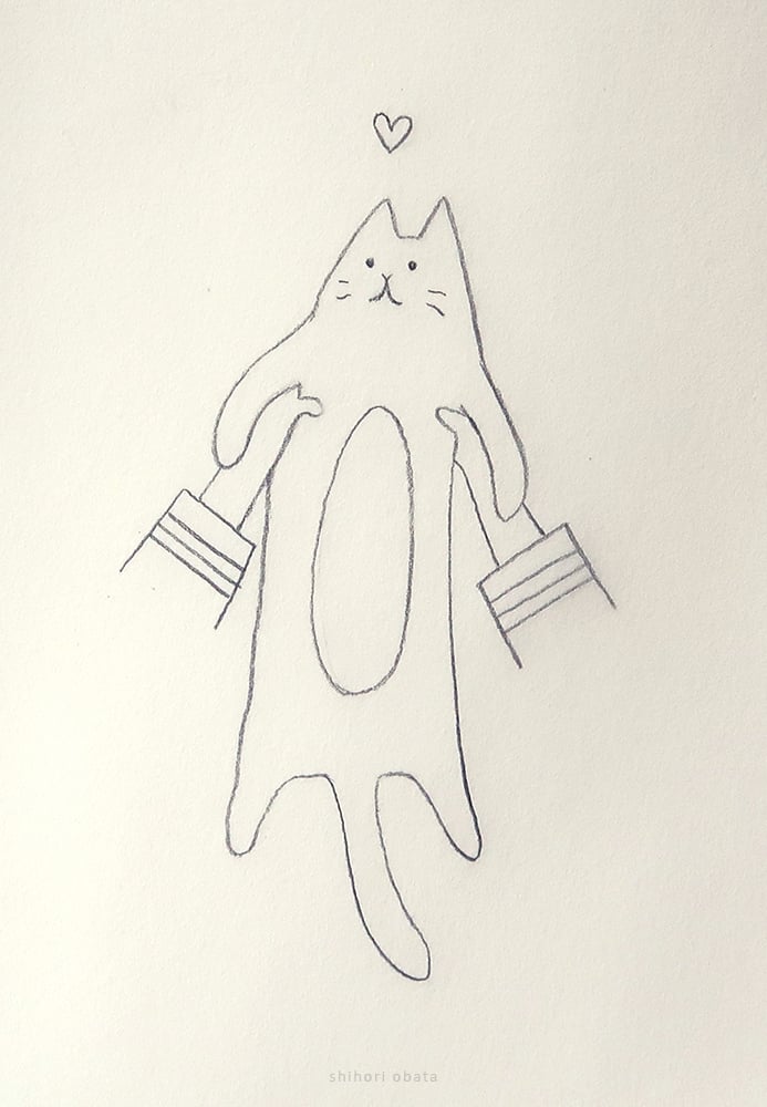 cat drawing easy