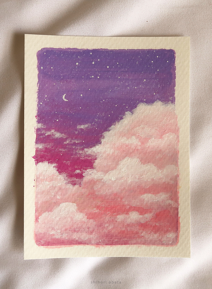 how to paint clouds