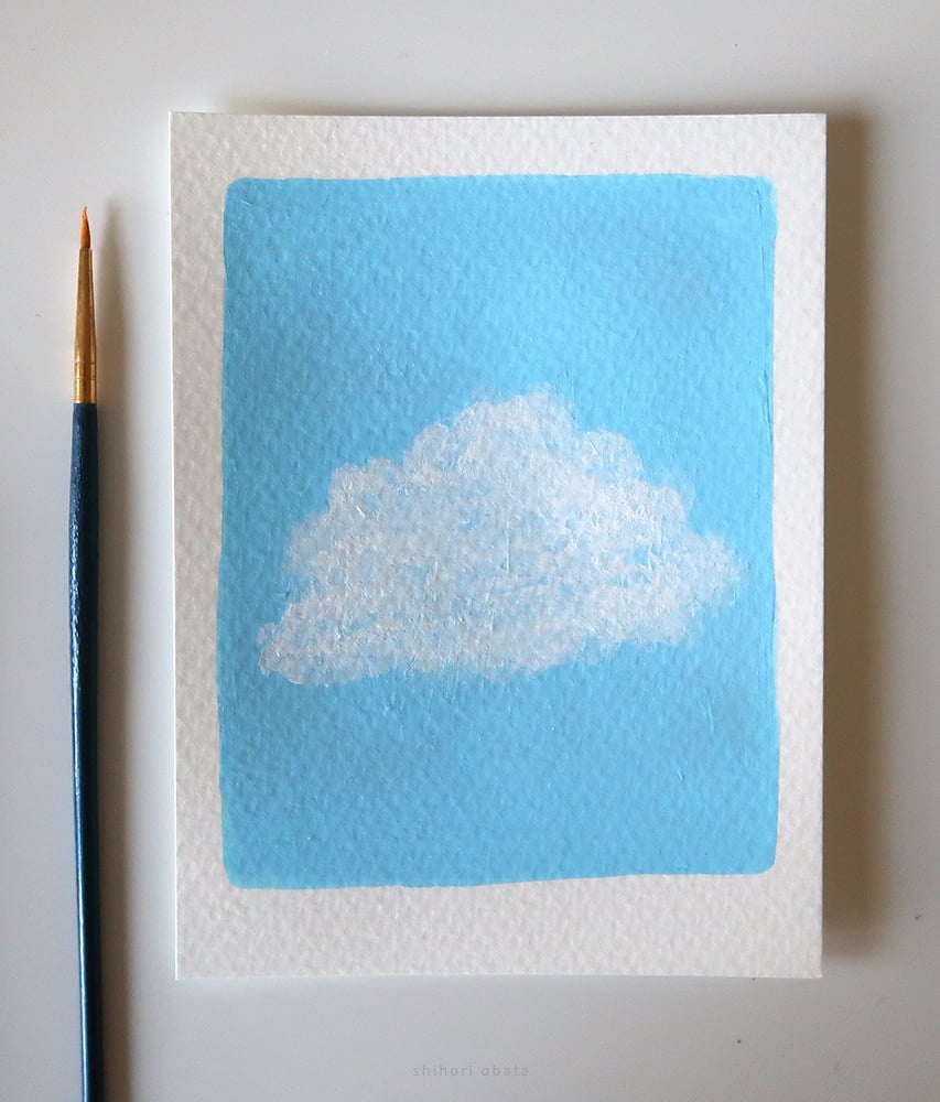 cloud painting step
