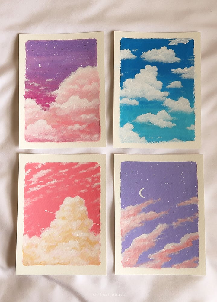 easy cloud painting ideas