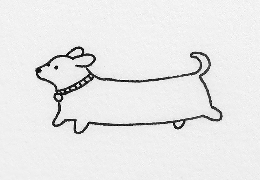easy dog drawing ideas