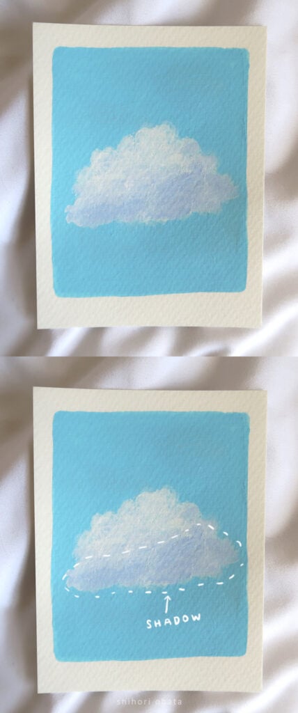 how to draw clouds