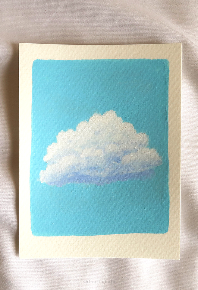 how to paint clouds