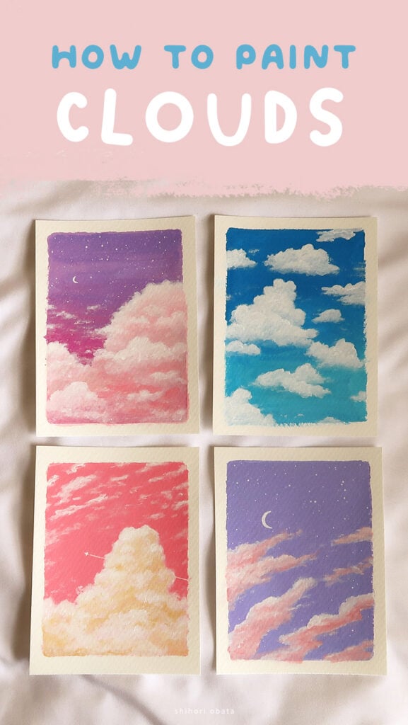 how to paint clouds