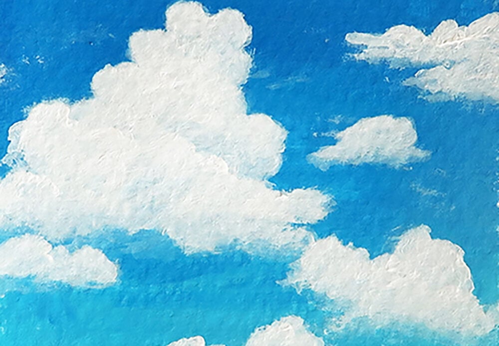 how to paint clouds