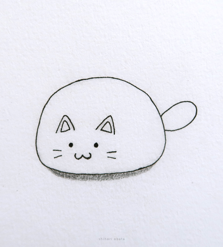 easy cat drawing cute