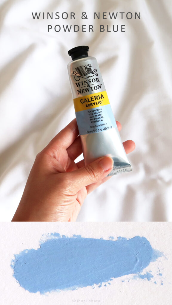 winsor and newton powder blue acrylic paint