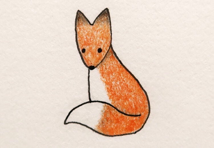 cute things to draw fox
