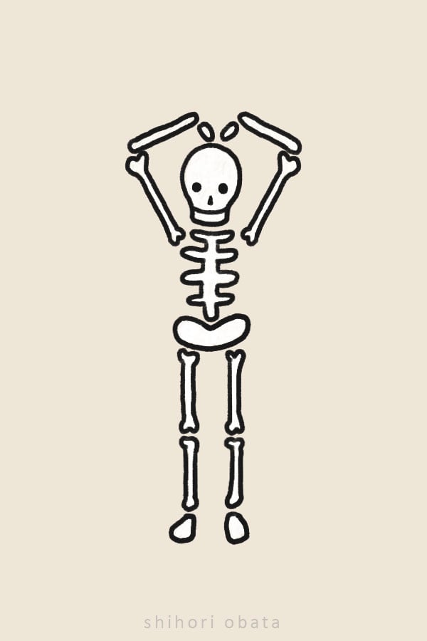 skeleton drawing