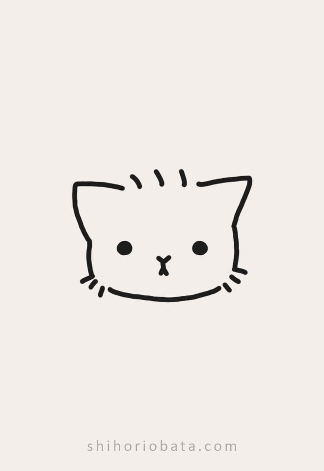 cat simple tattoo