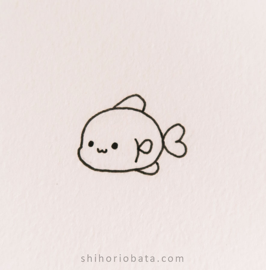 Cute Fishes Drawing Simple Fish Drawing Vector Images DepositPhotos