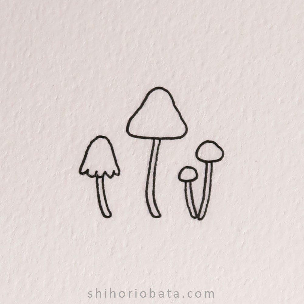 20 Easy Mushroom Drawing Ideas