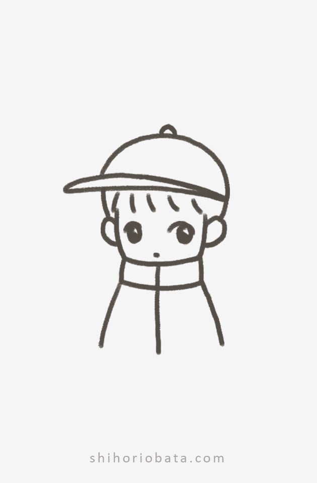 anime boy drawing people
