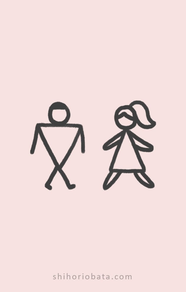 triangle people drawing