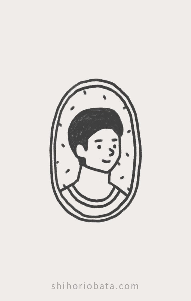 man portrait drawing cartoon