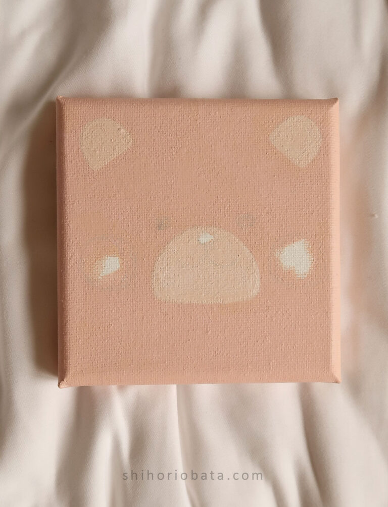 Easy Bear Painting Idea: Step by Step Tutorial using Acrylic Paint