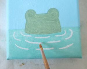 DIY Easy Frog Painting on Mini Canvas: Step by Step Tutorial