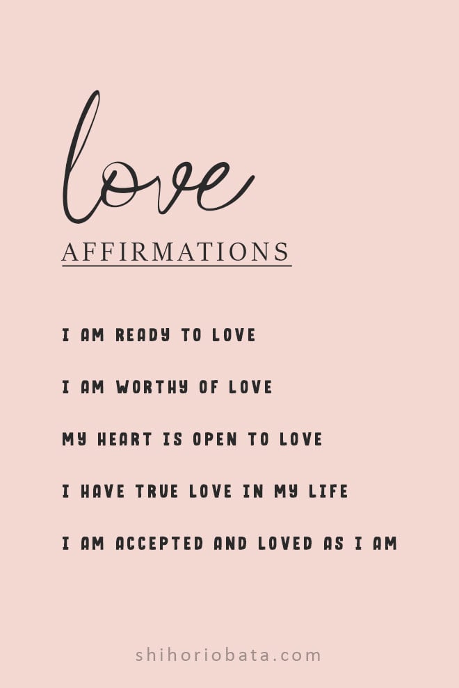 love affirmations manifest