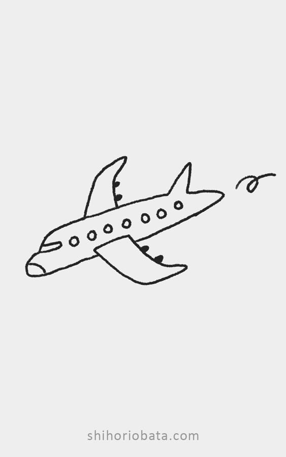 airplane drawing