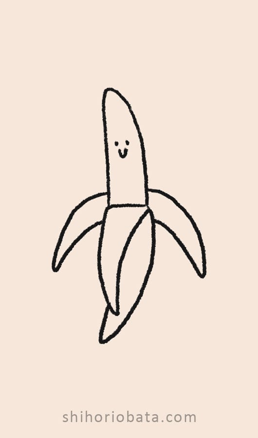 banana drawing