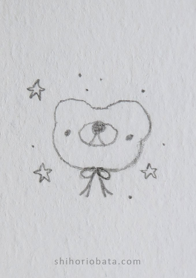 bear drawing easy cute