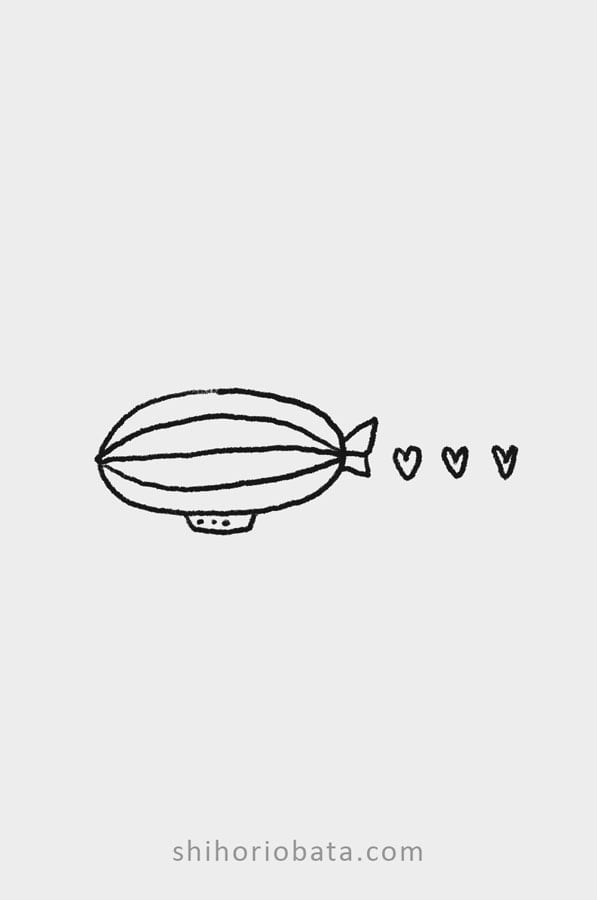 blimp drawing