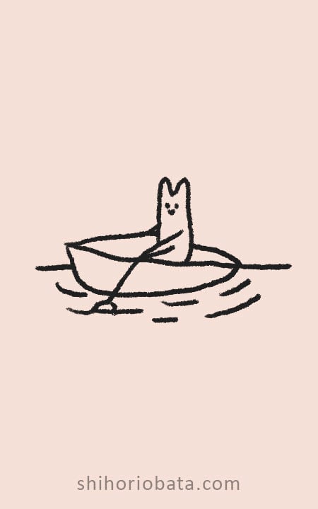 boat drawing cat