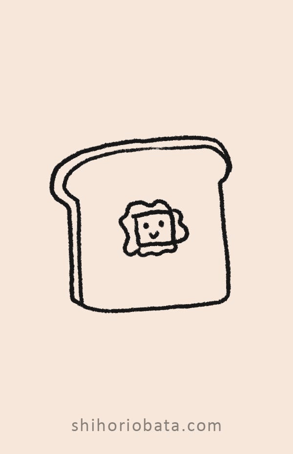 toast drawing easy