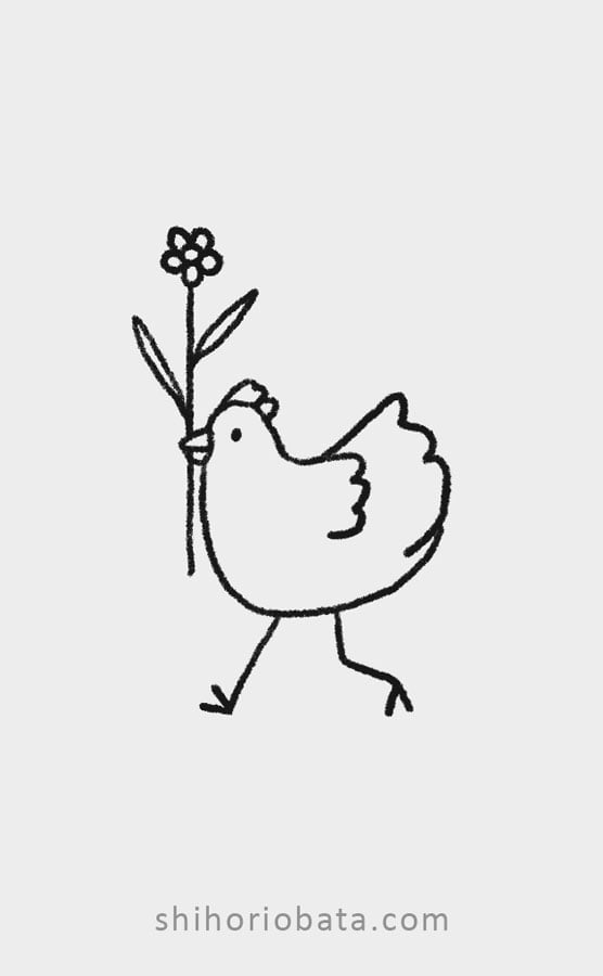 chicken drawing
