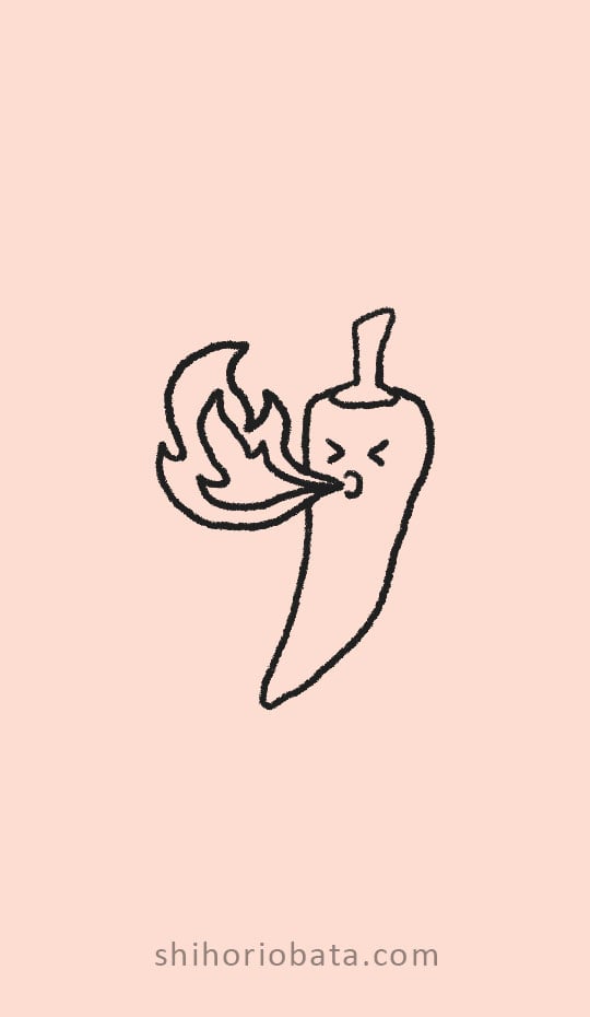 chili pepper drawing