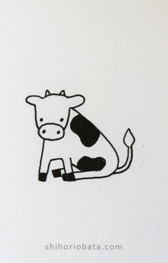 cow drawing