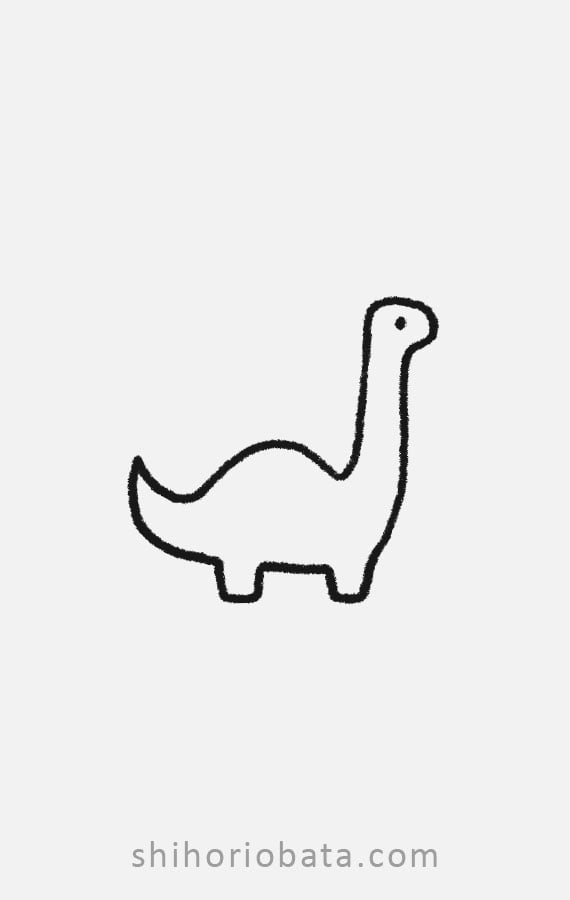 dinosaur drawing easy